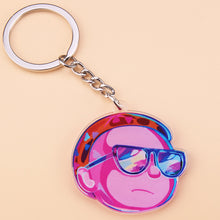 Load image into Gallery viewer, Cute Anime Cartoon Rick And Morty Keychain Acrylic Key Chain Women and Men Kids Key Ring Gift Porte Clef