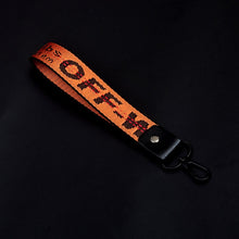 Load image into Gallery viewer, Off White Keychain Braided Ribbon Keychains For Women Men Phone Case Lanyard Key Chain Car Key Ring Wallet Bag Pendant Jewelry