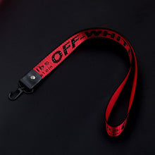 Load image into Gallery viewer, Off White Keychain Braided Ribbon Keychains For Women Men Phone Case Lanyard Key Chain Car Key Ring Wallet Bag Pendant Jewelry