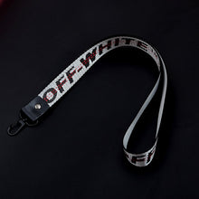 Load image into Gallery viewer, Off White Keychain Braided Ribbon Keychains For Women Men Phone Case Lanyard Key Chain Car Key Ring Wallet Bag Pendant Jewelry