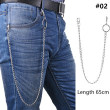 Load image into Gallery viewer, Long Metal Wallet Chain Leash Pant Jean Keychain Ring Clip Men's Hip Hop Jewelry