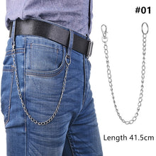 Load image into Gallery viewer, Long Metal Wallet Chain Leash Pant Jean Keychain Ring Clip Men's Hip Hop Jewelry