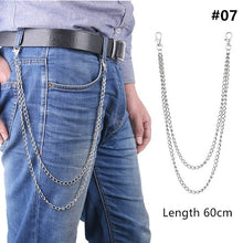 Load image into Gallery viewer, Long Metal Wallet Chain Leash Pant Jean Keychain Ring Clip Men's Hip Hop Jewelry