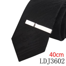 Load image into Gallery viewer, Tie Pin For Men Classic Meter Tie Clips Copper Tie Bar Quality Enamel Tie Collar Pin Crystal Business Corbata Necktie Clip