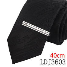 Load image into Gallery viewer, Tie Pin For Men Classic Meter Tie Clips Copper Tie Bar Quality Enamel Tie Collar Pin Crystal Business Corbata Necktie Clip