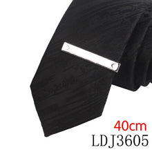 Load image into Gallery viewer, Tie Pin For Men Classic Meter Tie Clips Copper Tie Bar Quality Enamel Tie Collar Pin Crystal Business Corbata Necktie Clip