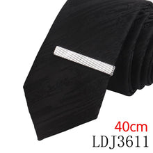 Load image into Gallery viewer, Tie Pin For Men Classic Meter Tie Clips Copper Tie Bar Quality Enamel Tie Collar Pin Crystal Business Corbata Necktie Clip