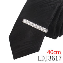 Load image into Gallery viewer, Tie Pin For Men Classic Meter Tie Clips Copper Tie Bar Quality Enamel Tie Collar Pin Crystal Business Corbata Necktie Clip
